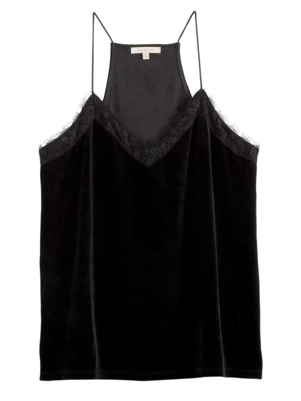 NWT Skies are Blue- Oleander Black Velvet Cami -Size M